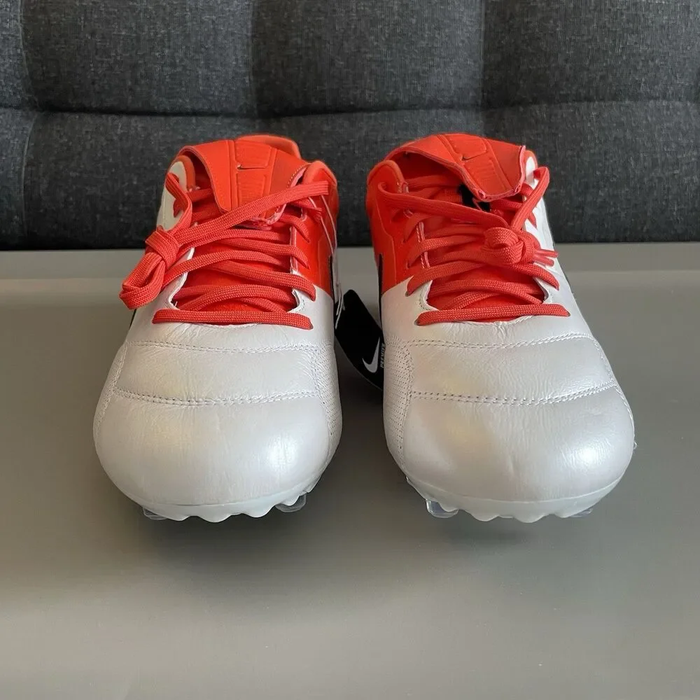NIKE PREMIER III FG White Orange Black SOCCER Cleats HM0265-800 Men's Size 10.5